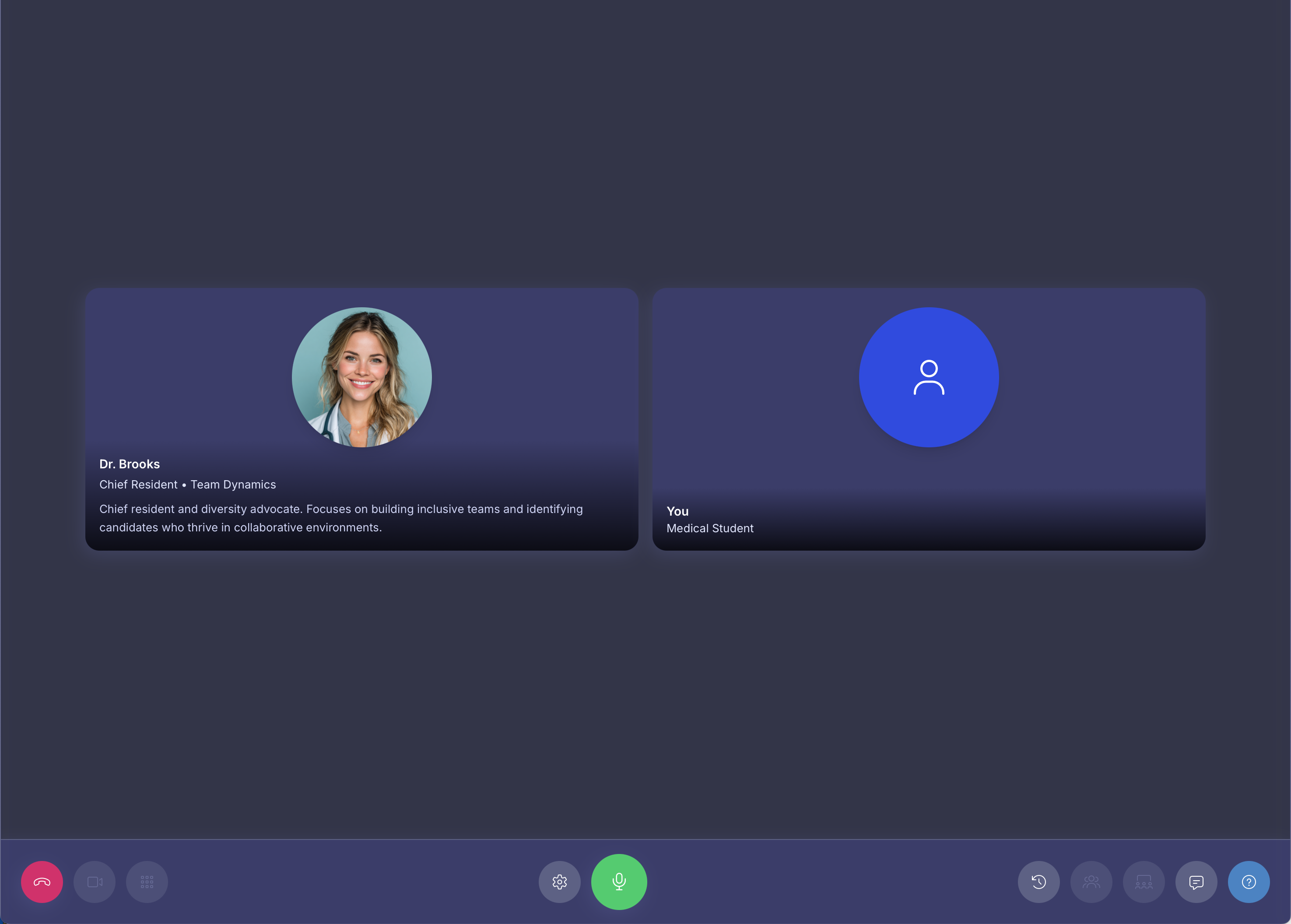 Dr. Prep AI Interview Interface